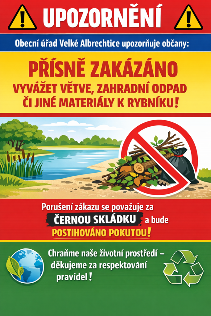 zákaz vyvážení zahradního odpadu